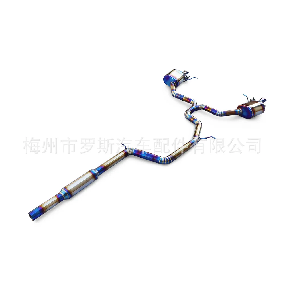 

Suitable for Audi A4 B9 2.0T 2017-2023 Titanium alloy with valve cat back muffler car exhaust