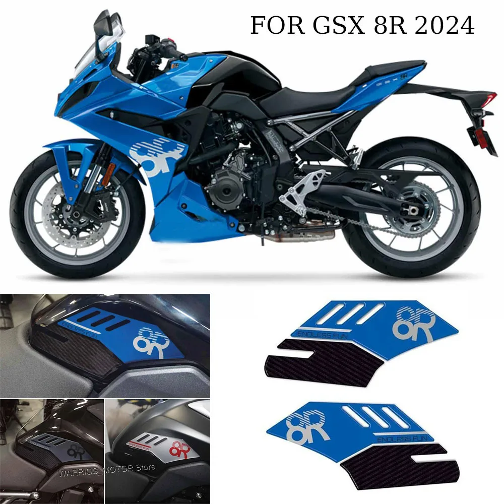 

Tank Pad Stickers Motorcycle 3D Resin Protection Stickers Kit Waterproof Anti-scratch Protector for Suzuki GSX 8R 2024