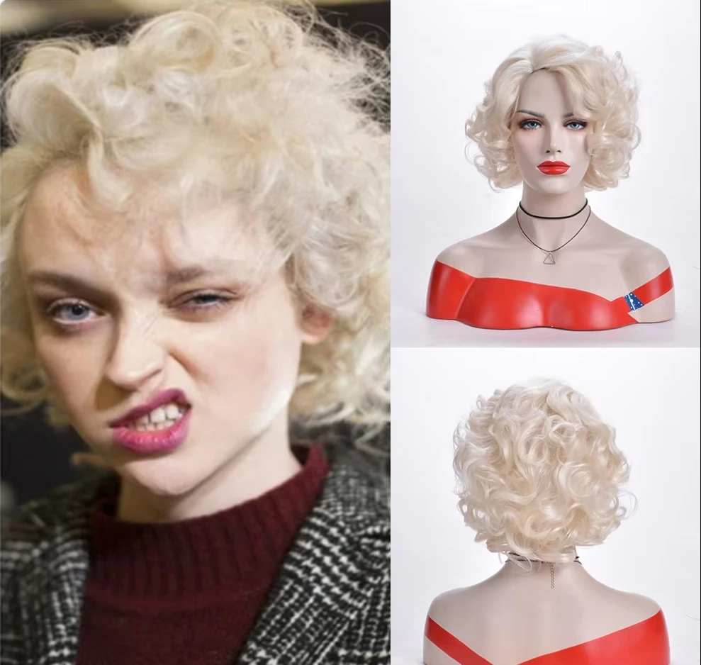 

Ladies Wig Short Fluffy Curly Synthetic Hair Wig Suitable for Daily Use Daily Use Party Wig Heat-Resistant