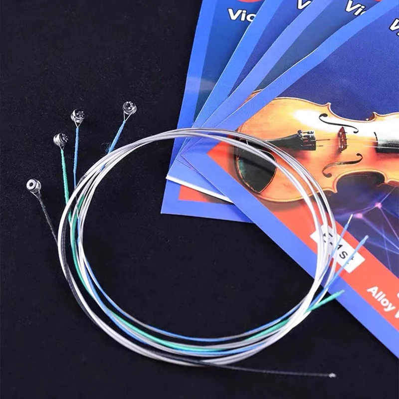 A703 Violin Strings Full Set E A D G String Plated Steel Core Nickel Silver Alloy Winding for 1/8 1/4 3/4 4/4 Violin Parts