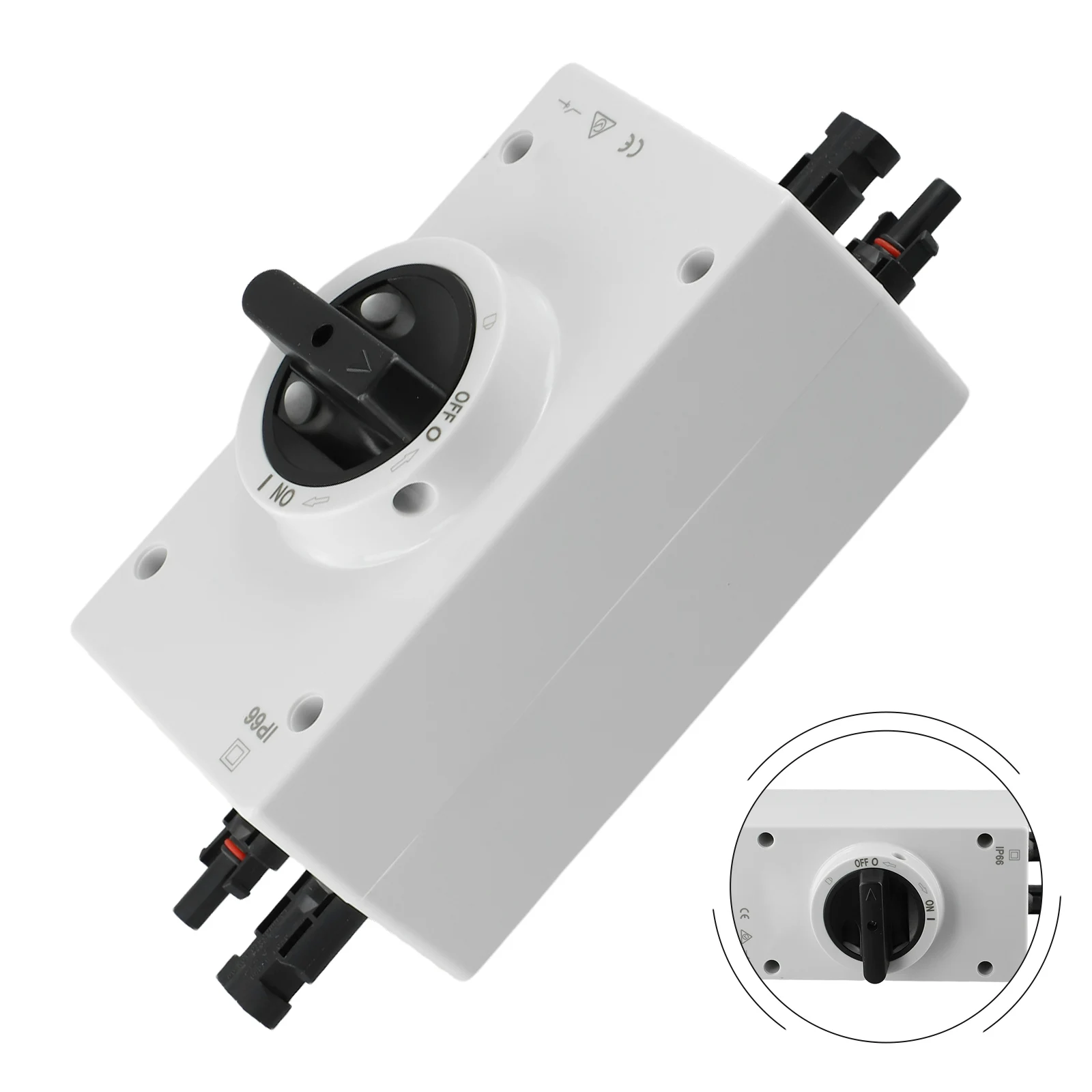 Interruptor aislador de CC de 250x100x110 Mm, interruptor resistente a humo, Material ignífugo, componentes resistentes a los rayos UV para uso comercial