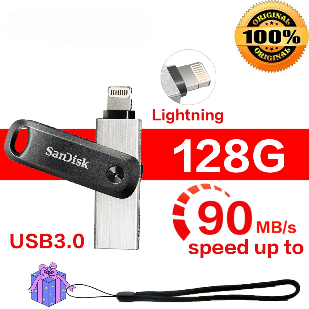 Original Flash Drive Go SDIX60N for iPhone & iPad Stick 256GB
