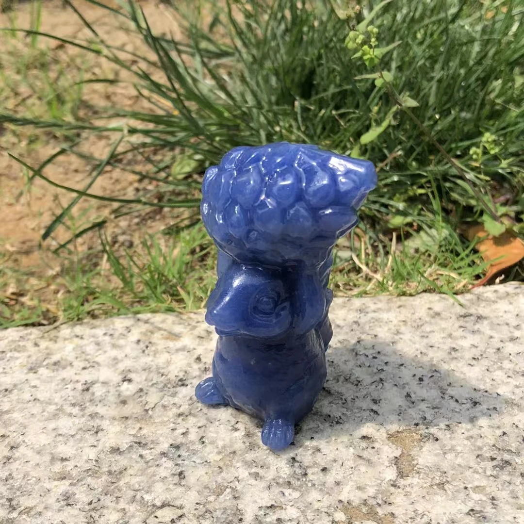 

6 см натуральные хрустальные камни фигурка белки резные ремесла исцеление домашний декор подарок