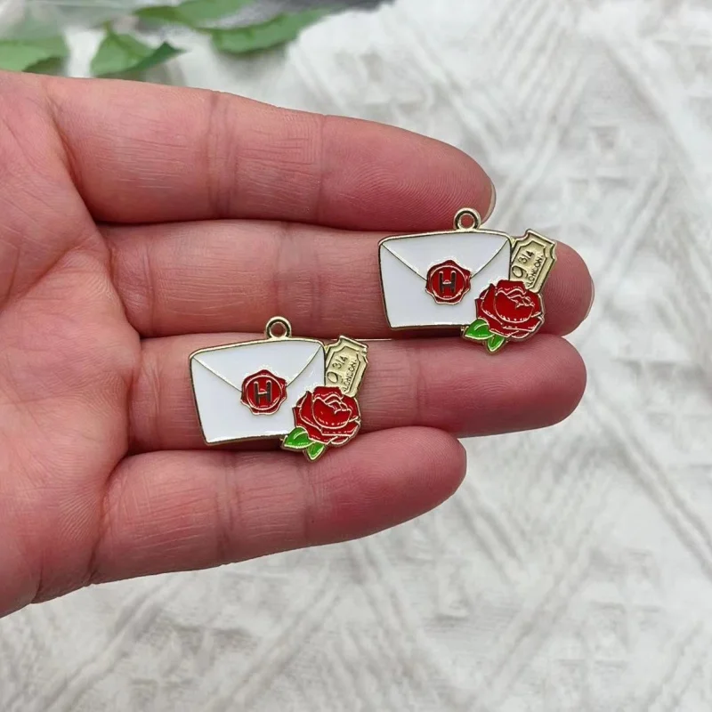 10PCS New Alloy Dripping Charm Charm Pendant Cartoon School of Magic Pendant DIY Keychain Earrings Jewelry Accessories