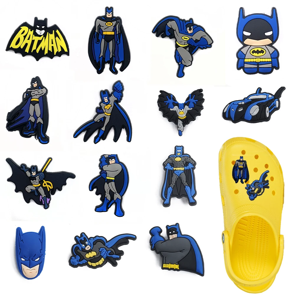 

Набор из 14 аксессуаров для обуви Hot Toys: Мультяшные супергерои, ПВХ, для браслетов с отверстиями, DIY, съемные, модные