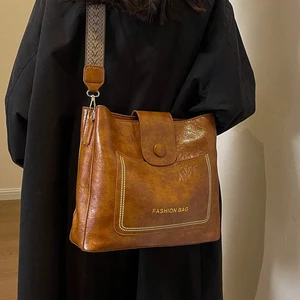 Vintage Einfache Plutonium balde Crossbody Taschen Taschen für Frauen Luxusdesigner Handtasche Lady Black Bag Schulter 12 Hauptverkaufsschwarzstipendium - №3