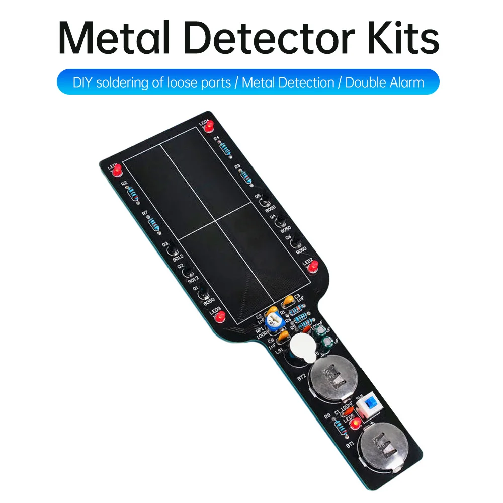 DC3-5V Simple Metal Detector Electronic DIY Kit Handheld Metal Detection Alarm Module Tecnologia Treinamento Soldagem Exercícios