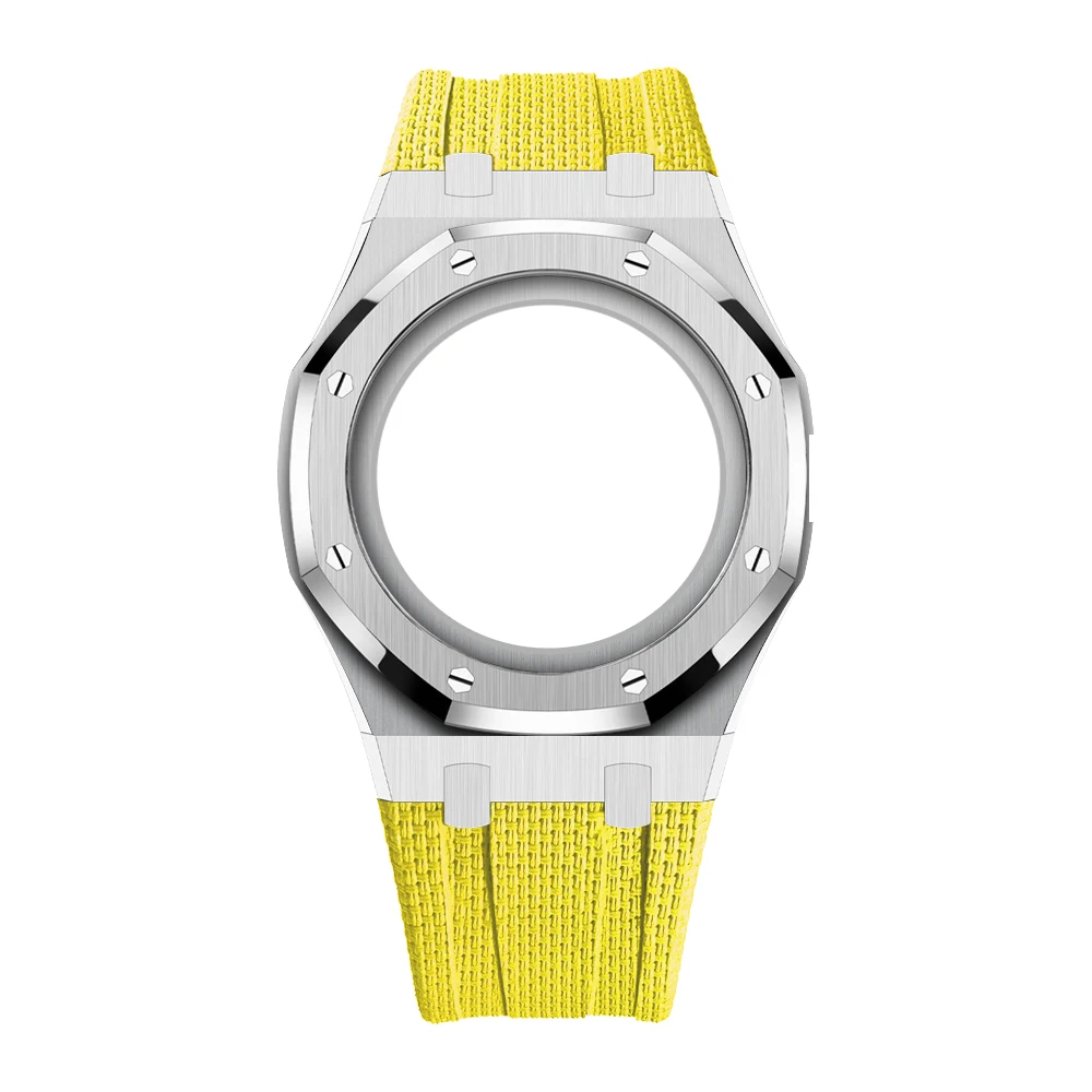 Luxury Stainless Steel Case+Stainless Steel Strap For For Swatch X AP Royal POP Pocket Changer To Wristwatch image 3