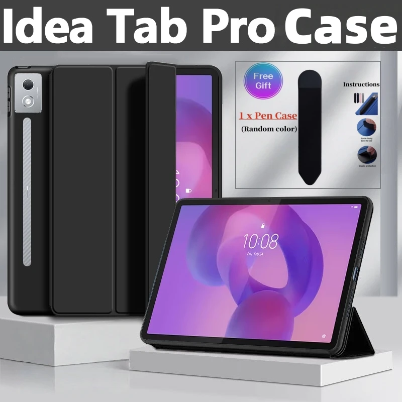 

For Lenovo Idea Tab Pro 12.7/Xiaoxin Pad Pro 12.7inch 2025(TB-375FC,TB-373FU)Tablet Case Magnetic Tri-Fold Stand Auto Sleep/Wake