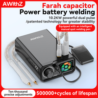 AWithZ UKF10 Spot Welder Super Farad Capacitor Spot Welding Machine 18650 Lithium Battery DIY Nickel Sheet Welding