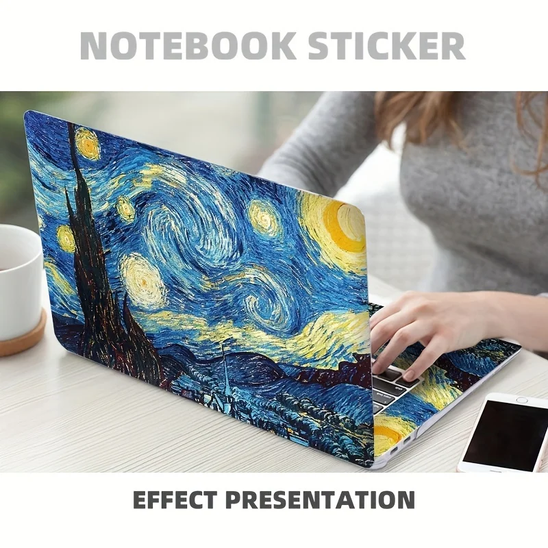 15.6-Inch Laptop Skin Sticker Case Art Scratchproof Anti-Slip Sticker for 13.3-inch 14-inch 15.6-inch 16-inch HP Dell Lenovo - view 2