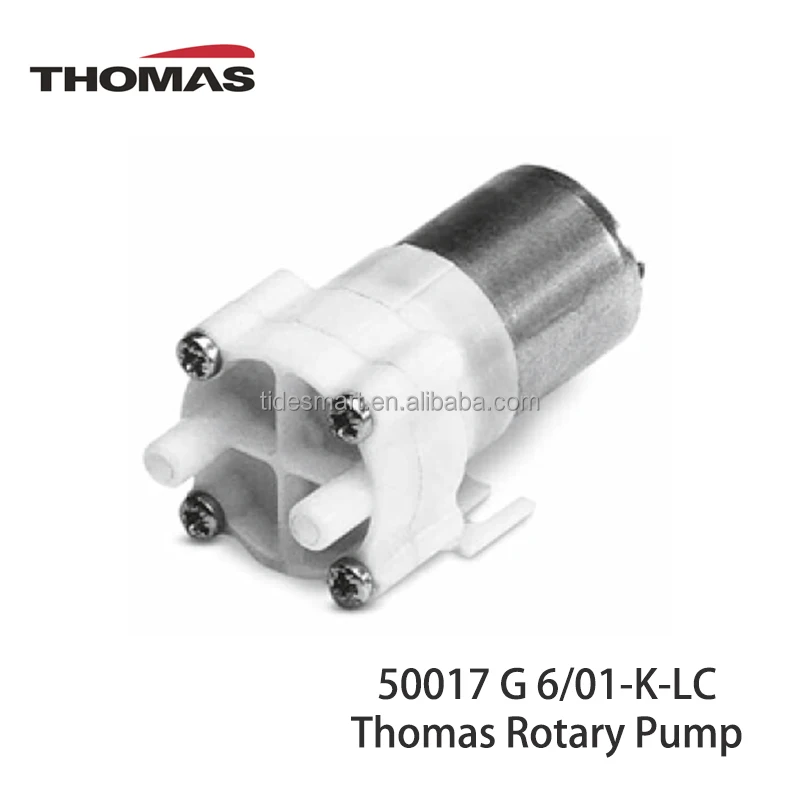 6vdc 2.2L/min Max Flow Coreless Permanent Magnet Motor Oilless Vane Rotary Pump Thomas 50017 IP40 Protection Automotive Use