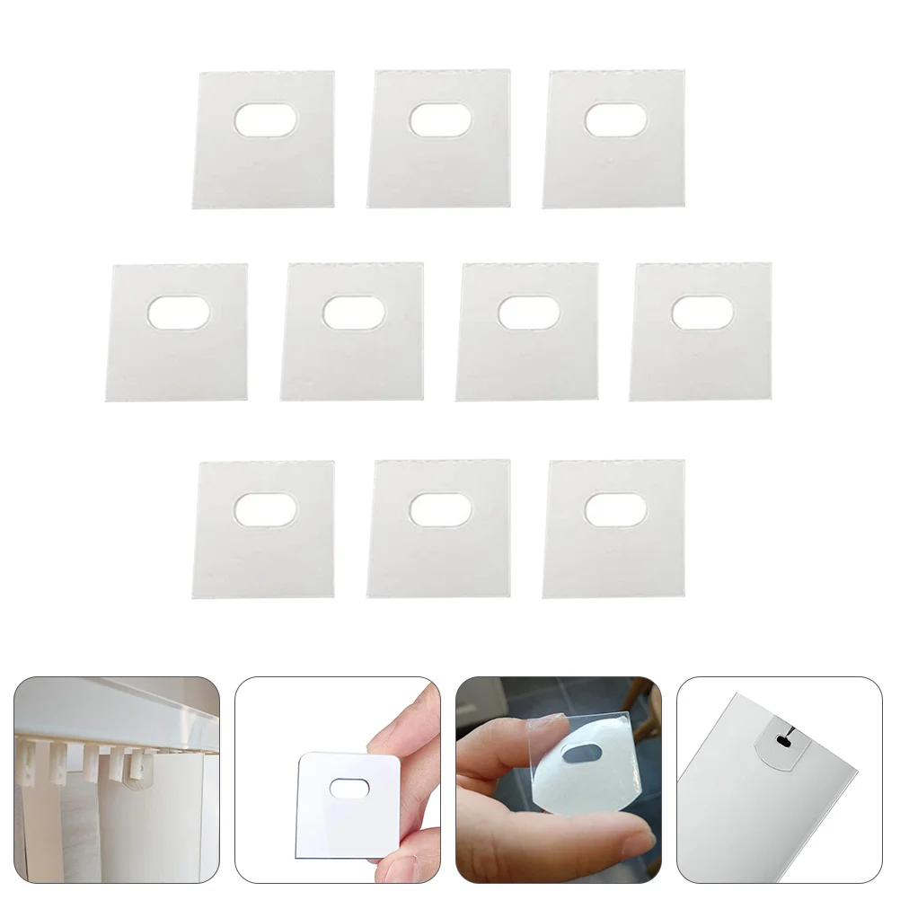 10 pz Toppe di Riparazione Tenda Trasparente Autoadesiva Paletta Saver Per Tende Verticali Slat Sostituzione di Riparazione Adesivi Casa