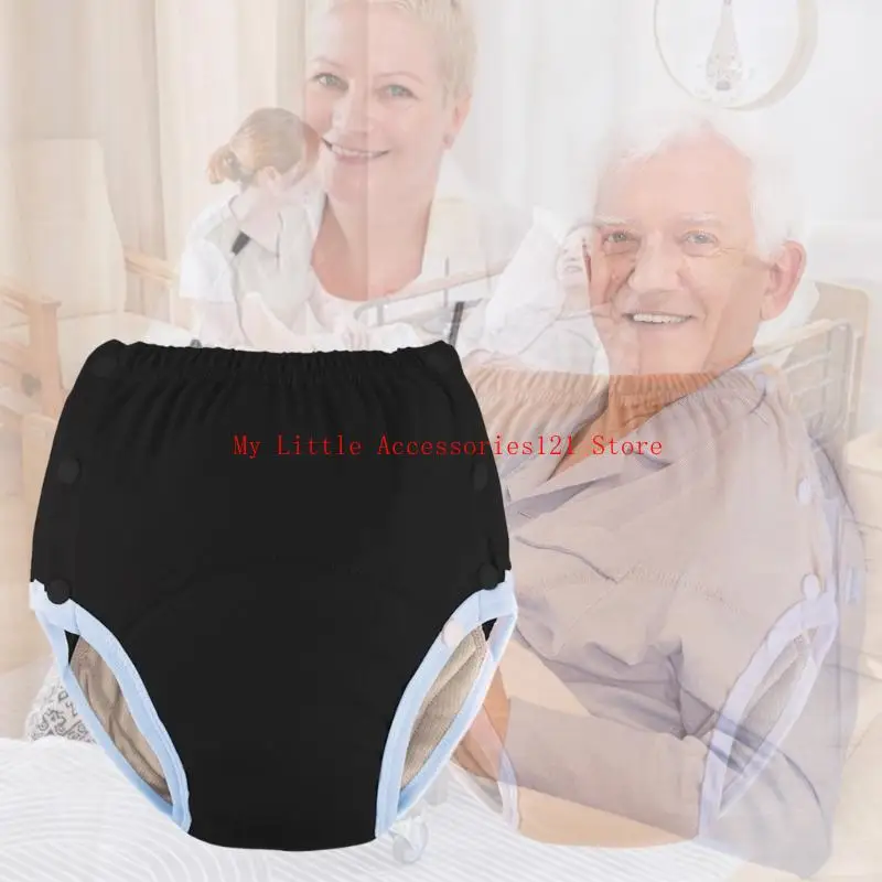 ملابس داخلية القطن القابلة لإعادة الاستخدام للبالغين عالية امتصاص القماش مقاوم القماش حفاضات سلس البول. #3