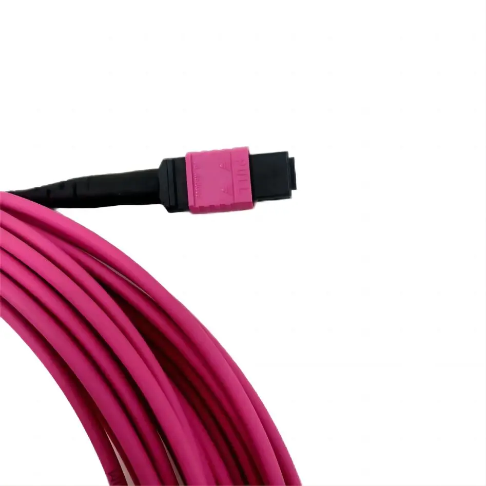 KEXINT FTTH High Density MM OM4 MTP MPO 24 Core Cable Optical Fiber Patch Cord