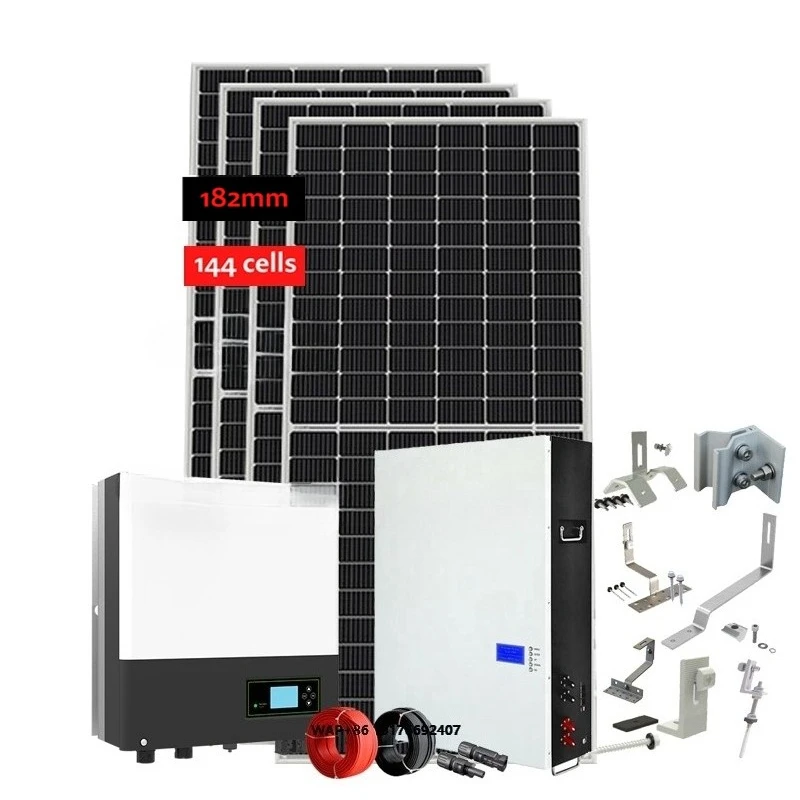 1kw 2kw 3kw 5kw 10kw 20kw 30kw 50kw Hybrid off Grid Solar Power Energy Panel System for Home Use with Battery Complete Solar Kit
