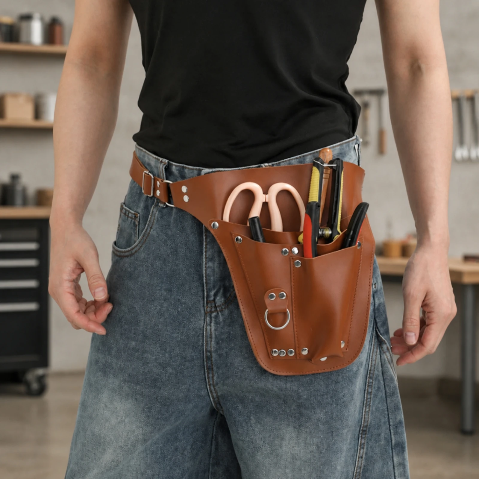 Waist Bag with Adjustable Strap edgyInspired Utility Pouch with Belt Fanny Pack Secure Quick Access for Festivals, Bike Rides