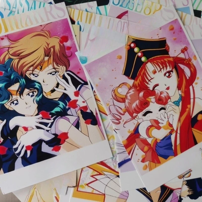 New Sailor Moon Anime Peripheral Five-Inch Postcard Kawaii High-Value Card Fashion Cartoon Personalized Holiday Gift Wholesale view 3
