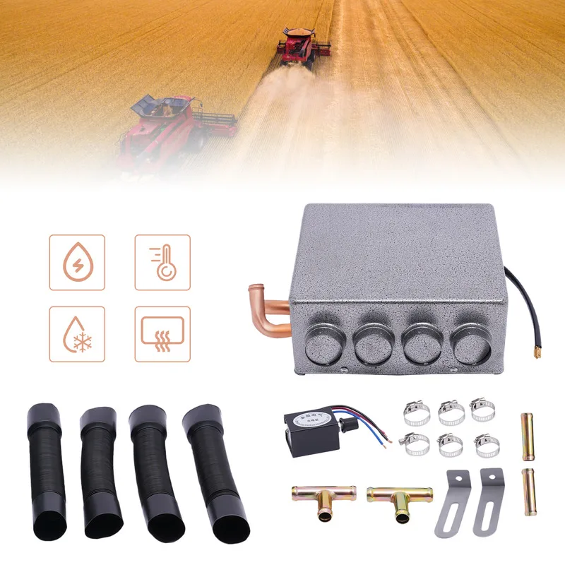 12V Universal Under Dash Heater Durable Heat Defroster w/ Speed Switch High-Quality Compact Copper Tube + Speed Switch Kit NEW