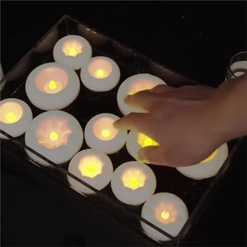 T21C Electronic Candles For Wedding LED For Christmas Parties Floating Flameless Pet Commemorative Birthday A