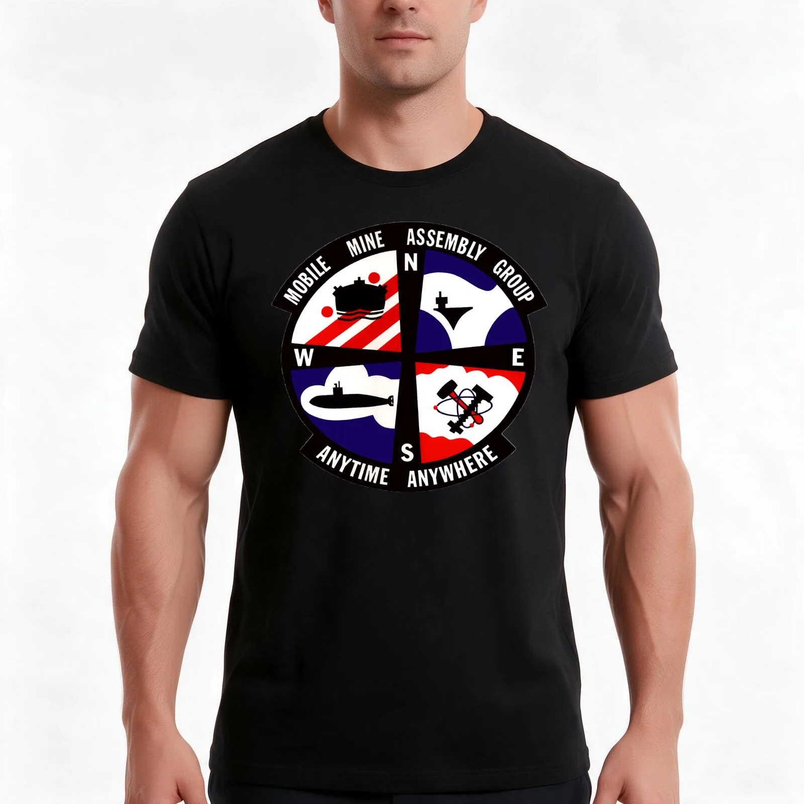 MOBILE MINE ASSEMBLY GROUP - MOMAG T-Shirt Summer Casual Cotton Tee Oversized Streetwear Tops Vintage Graphic Print