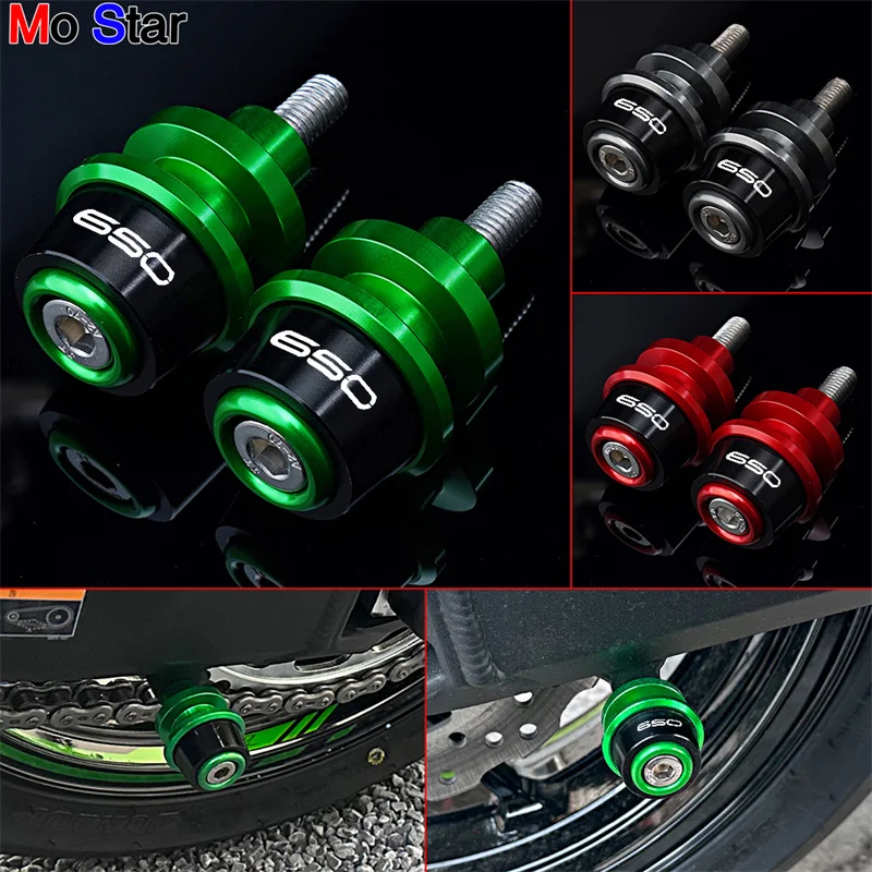 Para Kawasaki Z650 RS Z 650 Ninja 650 2017-2024 2025 Versy 650 motocicleta 8mm basculante carrete deslizadores soporte tornillo tapas de válvula de neumático