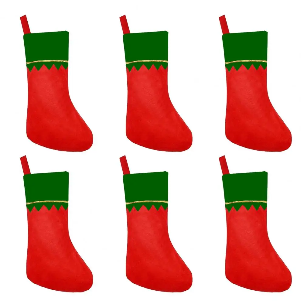 

Cute Christmas Stocking Christmas Party Stocking Christmas Stocking Set Festive Golden Line Design Capacity Xmas Tree Gift Bags