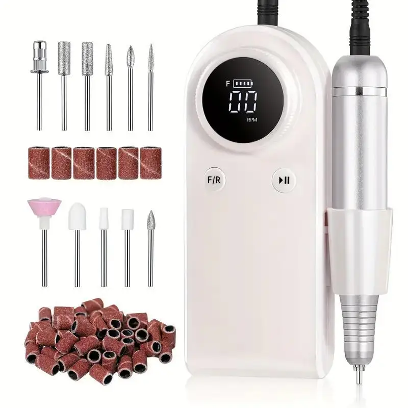 MS-901 Nail Drill Machine Rechargeable Portable Nail Polish Remover High Speed