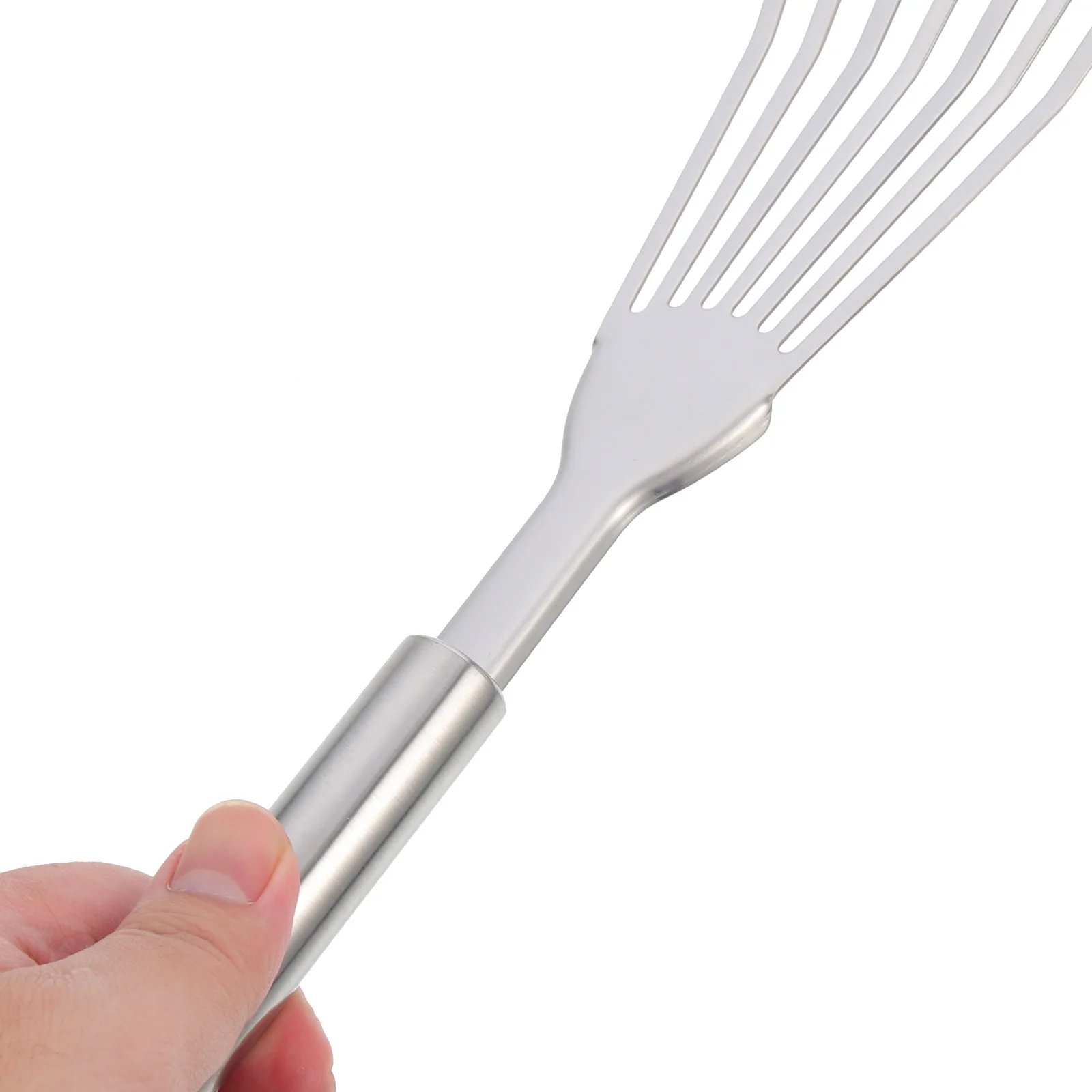 1 pz spatola per bistecche in acciaio inossidabile addensato manico lungo cucina pancake pesce fritto pala accessorio da cucina spatola per pesce fritto