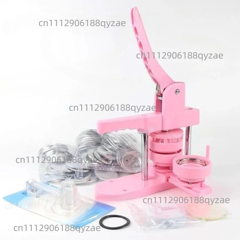 Square Badge Maker  Plastic Badge Machine 58mm Iron Base Material 100