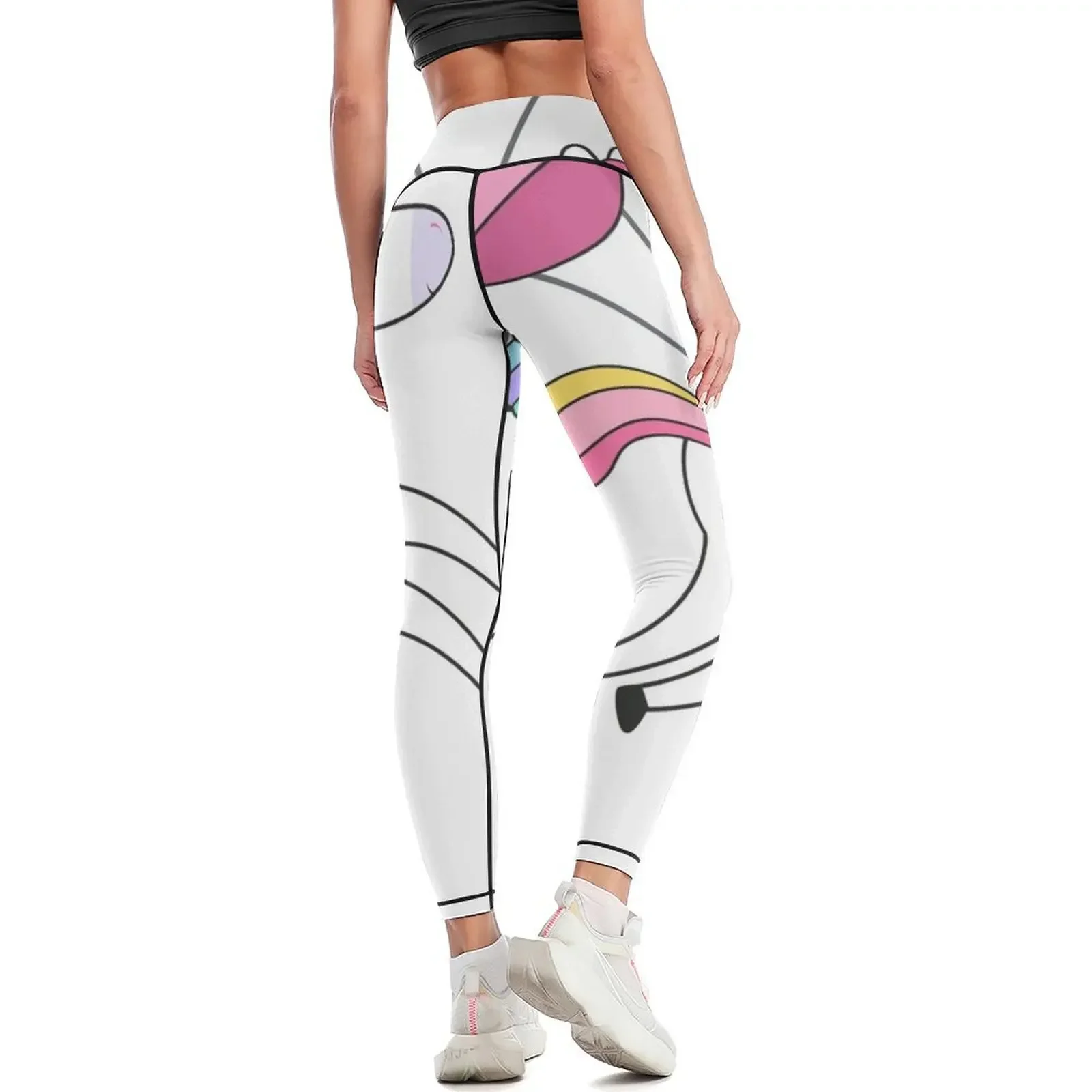Unicorn on paraglider Leggings for fitness sporty woman push up Sweatpants gym sportswear woman Womens Leggings