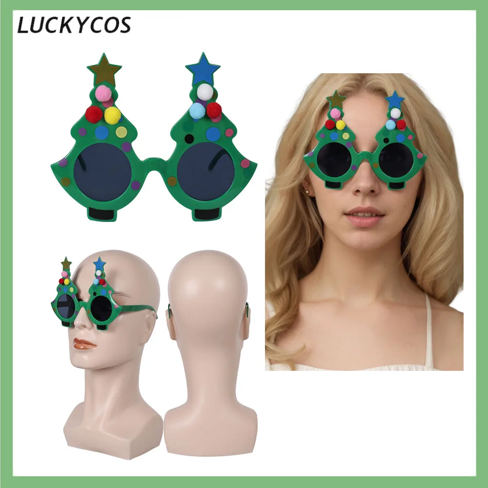 

Przerażające маскировочные очки, очки для косплея «Клоун», аксессуары для костюмов «Рождественская елка», подарки для взрослых, карнавал на Хэллоуин