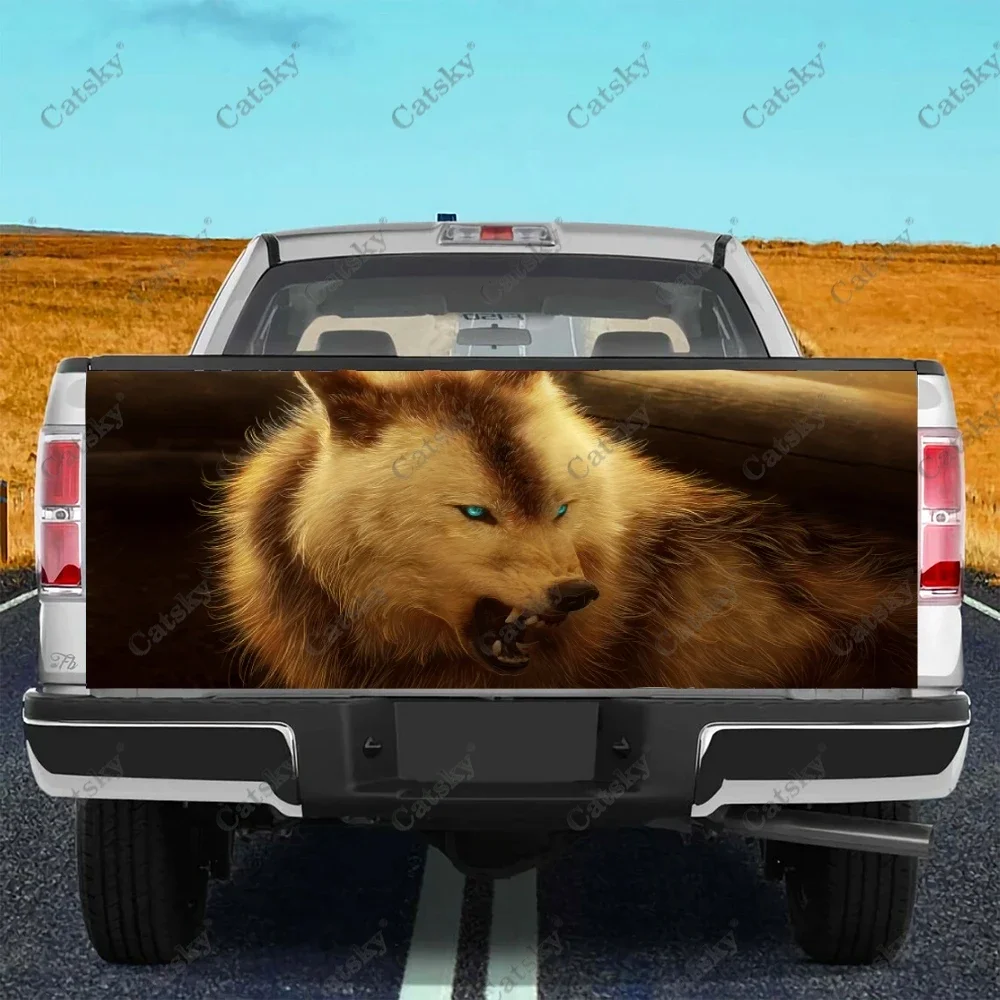 

wolf ferocious animal Car decals truck tail modification painting auto parts PVC decorative stickers truck tail painting decals