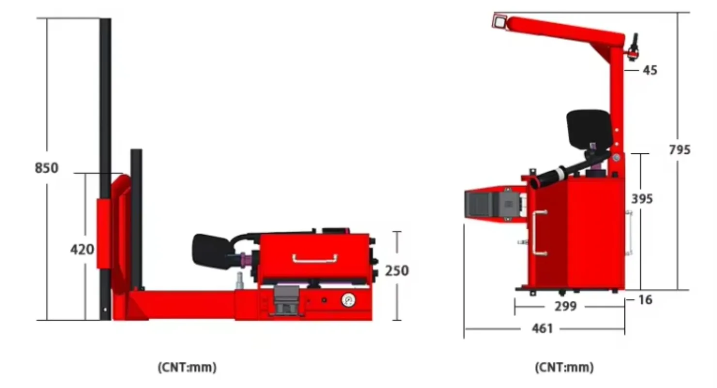 Garage Equipment Truck Tire Repair Tool Multi-Function Pneumatic Tire Side Leak Detection Press Clamping Gripper Machine