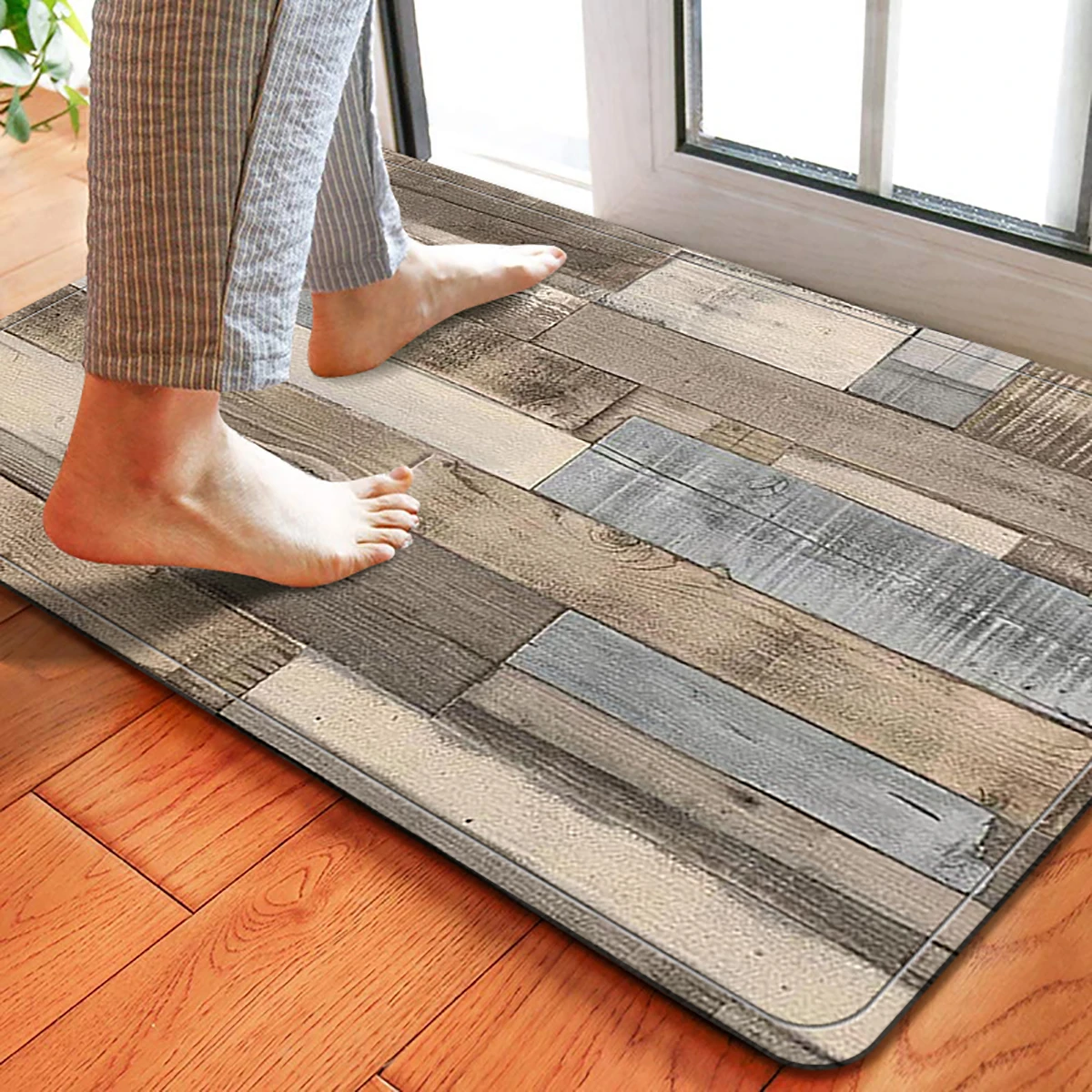 1pc Home Bedroom Kitchen Non-slip Floor Rug, Absorbent Anti-fouling Door Mats