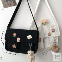 2023 Women Simple Crossbody Bag Cute Casual Satchel Girls Shoulder Bag Pouch Women Sweet Printed Canvas Cross School Bags Purse