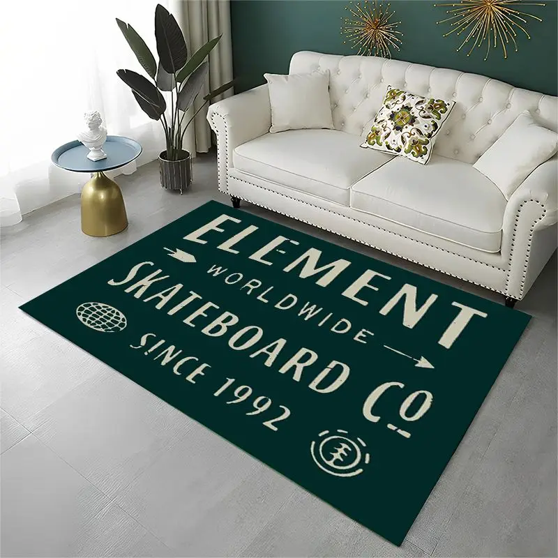 Classic Boardsport E-Element Skateboards Living Room Non-Slip Area Rug Soft Carpet for Bedroom Playroom Sofa,Home Decor Doormat
