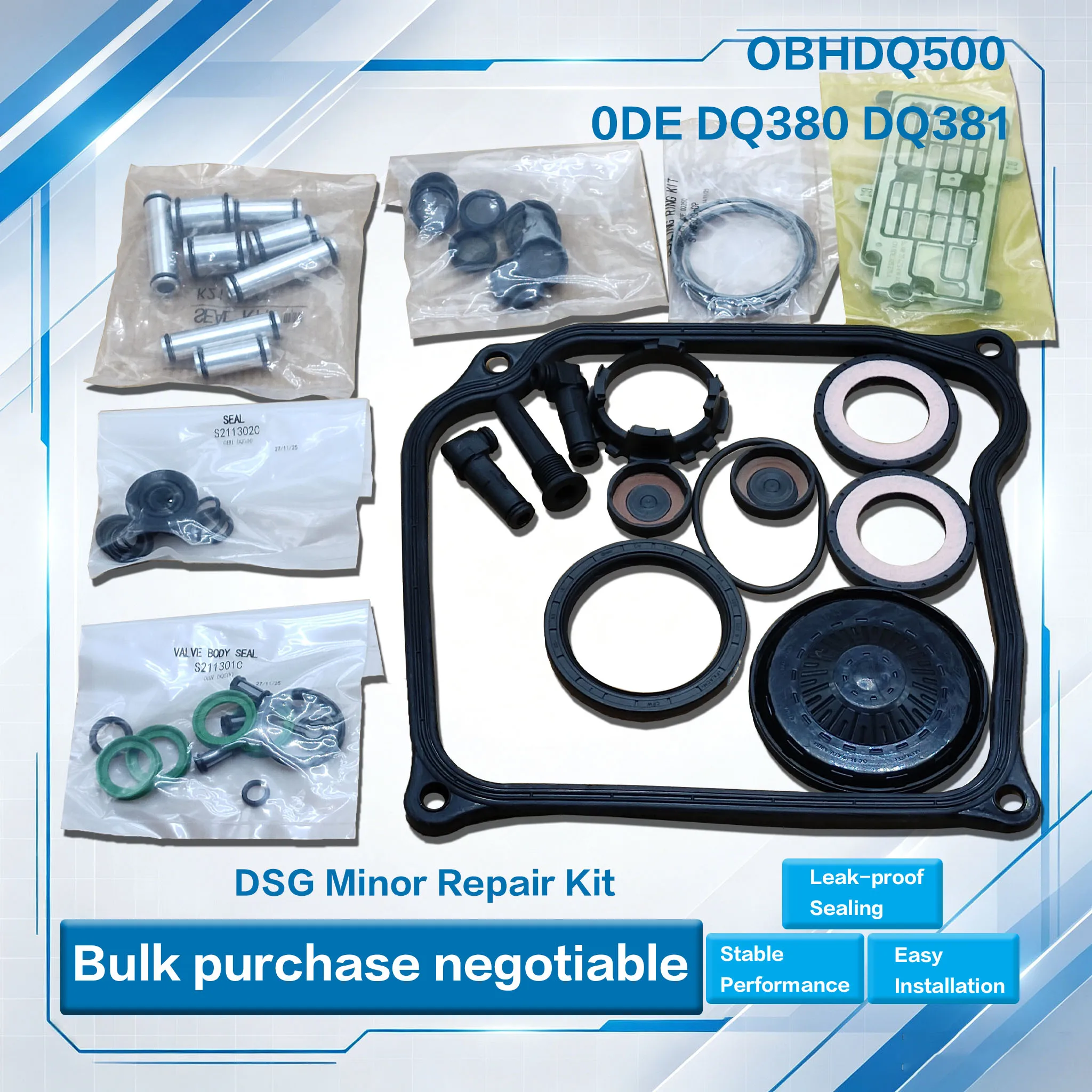 Brand New 0BH DQ500 0DE DQ380DQ381 DSG Minor Repair Kit Seal Gasket Repair Parts For VW Audi Skoda Seat Bulk Purchase Negotiable