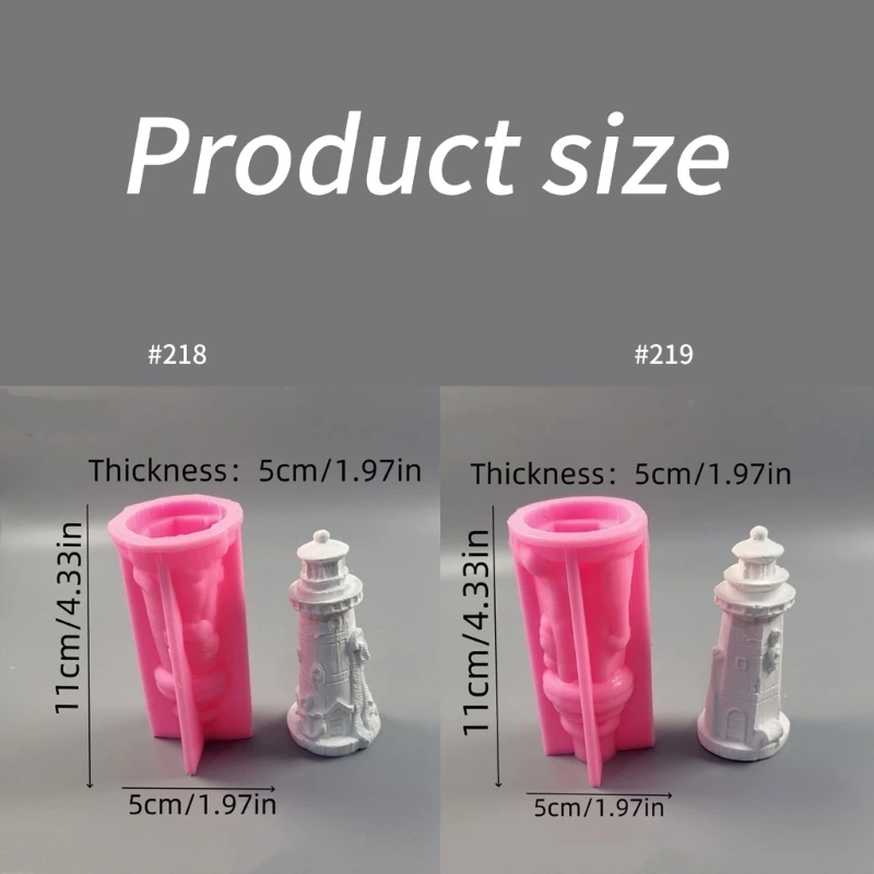 قوالب السيليكون النحت المنارة لتزيين الجص الحرفية من راتنجات الايبوكسي، قوالب السيليكون الجص للديكور المنزلي الجديد