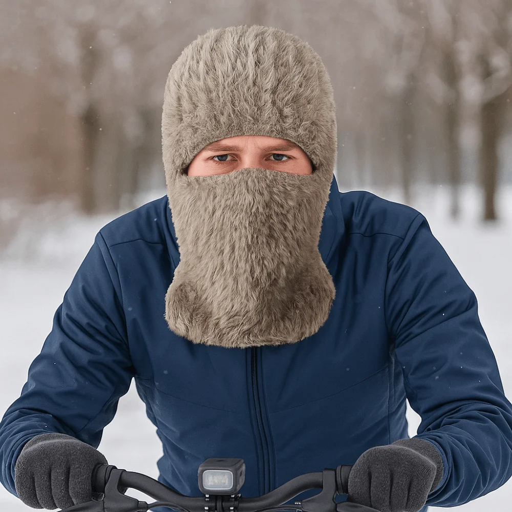 

Beanies Hat Thickened Winter Balaclavas Cap Windproof Neck Warmer Full Face Pullover Cap Soft Earflap Ski Knitted Mask Men