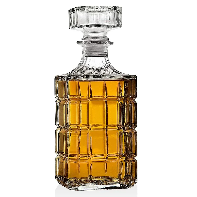Decantador de whisky Hellodream-Glass, para licor o escocés, vino Bourbon, 33,81 oz