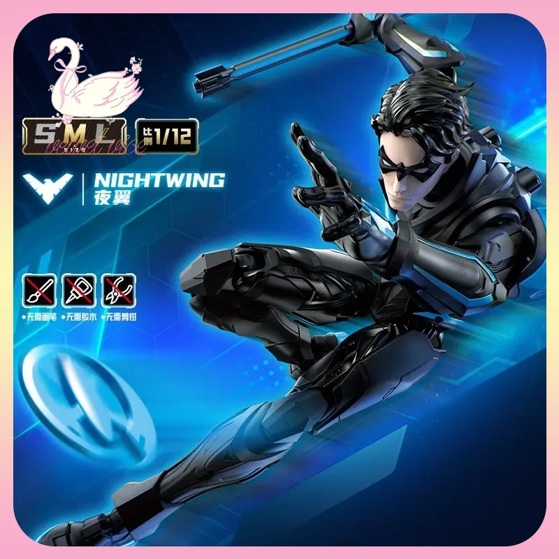 

Original Blokees DC Hero Champion Class 03 - Nightwing Action Figures Poseable Model Kits Ornaments Collect Toys Boys Gifts