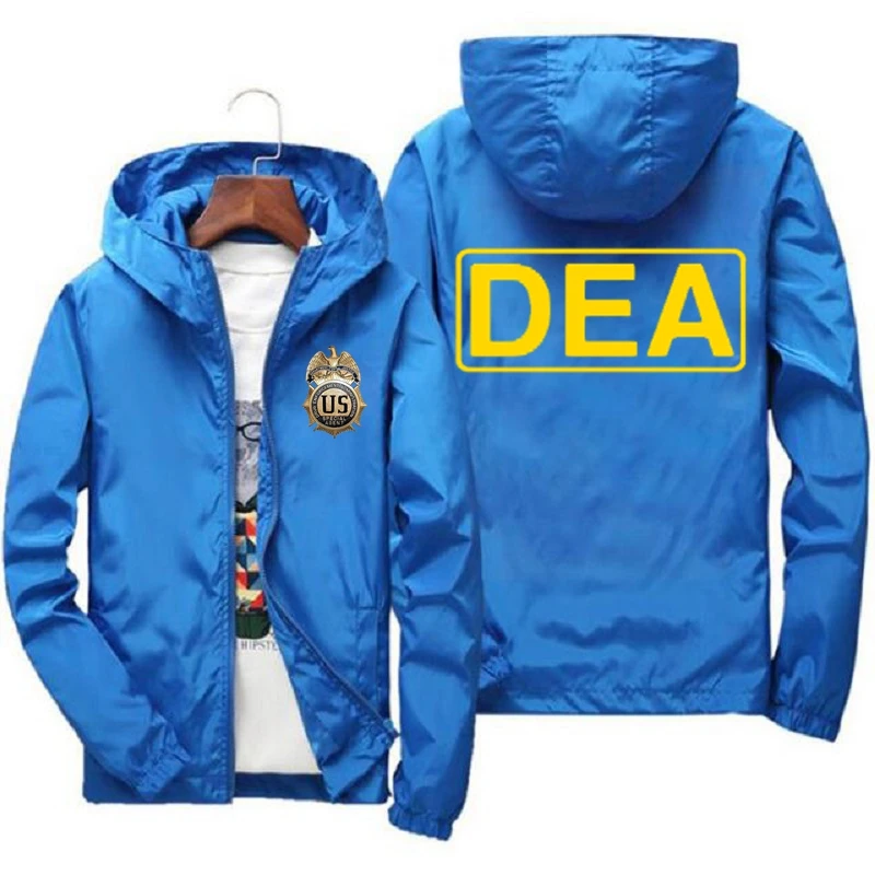 DEA High Quality Men\'s Thin Coat 2024 Spring Autumn Men\'s Casual Outerwear Printed Jacket Windbreaker Coat