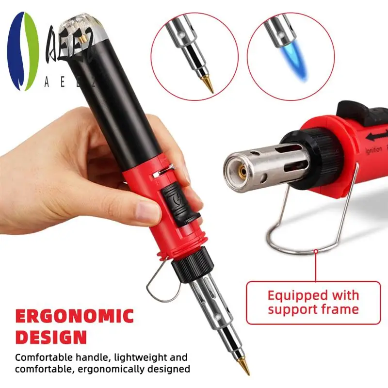 

AEE2-Cordless Gas Soldering Iron Heat Gun Blower Torch Self-Ignite Instant Start Adjustable Flame Control Welding Tool