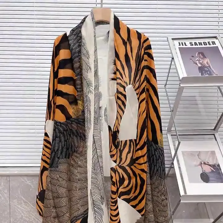 

Pure Cashmere Tassels Long Scarf Women Soft Pashmina Scarves Foulard Femme Bag Head Decoration Winter Accessories Mother Gift