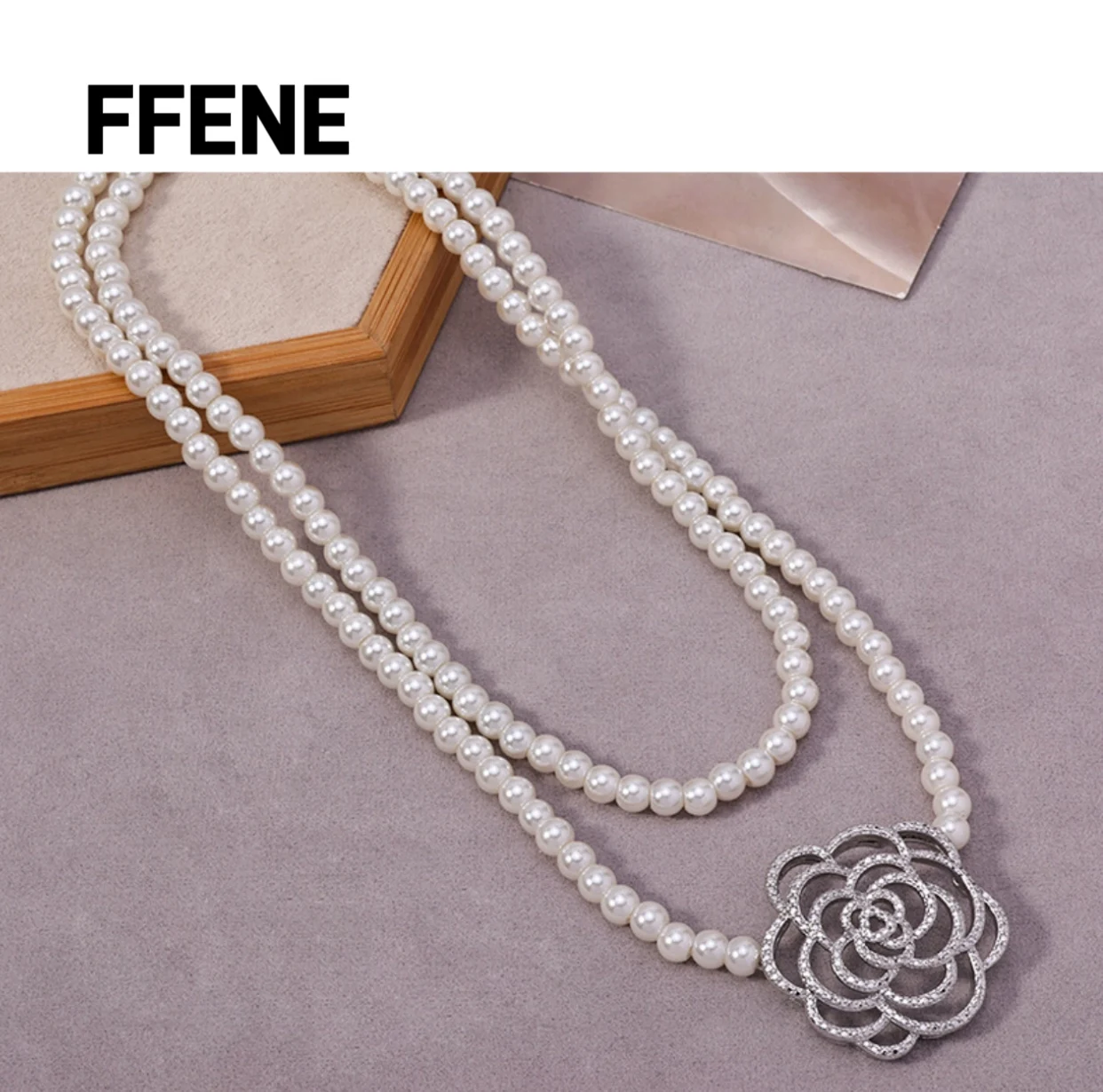 

80cm luxurious design pearl necklace long fashion elegant temperament high-end feeling neck chain versatile sweater chain