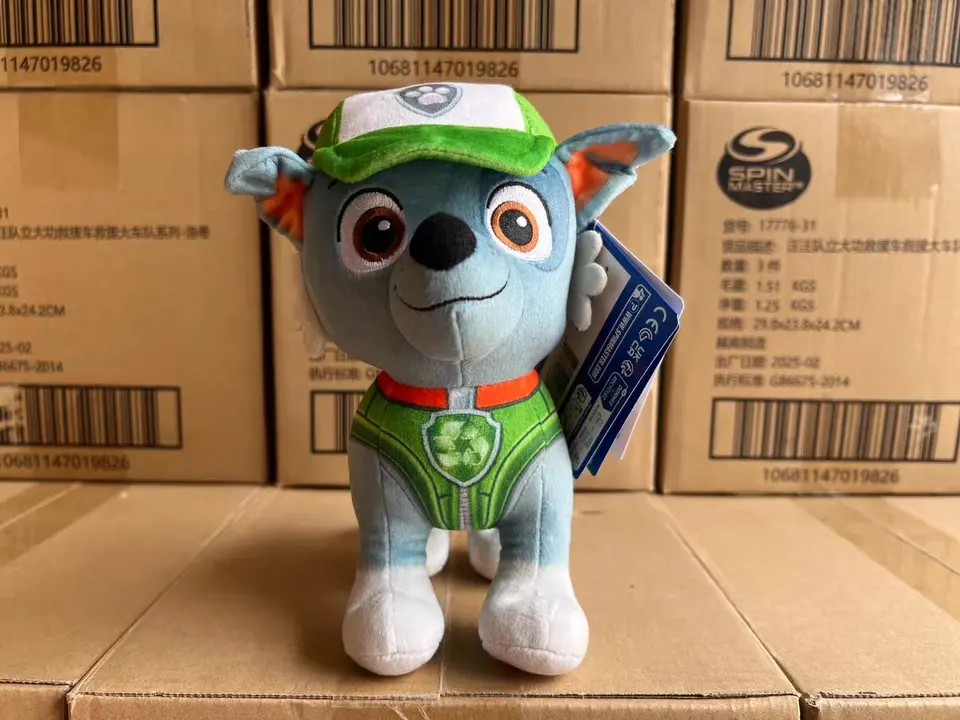 100% Genuine Paw Patrol 18-20cm standing posture Plush Toy Chase Skye Marshall Rocky Zuma Rubble 6kinds Children Birthday Gift - 3