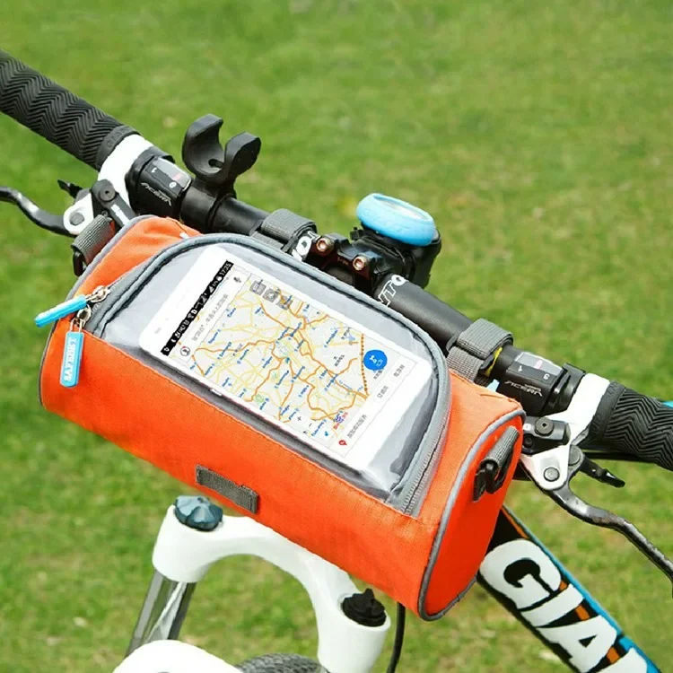 Mountain Bike Bicycle Bags Outdoor waterproof Oxford cloth touch screen mobile phone storage bag