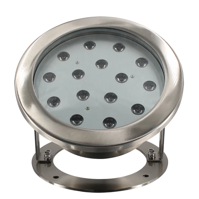 

Водонепроницаемый IP68 15 Вт 24 В RGB DMX512 SS 304 бассейн пруд пейзаж подводный фонтан точечные светильники