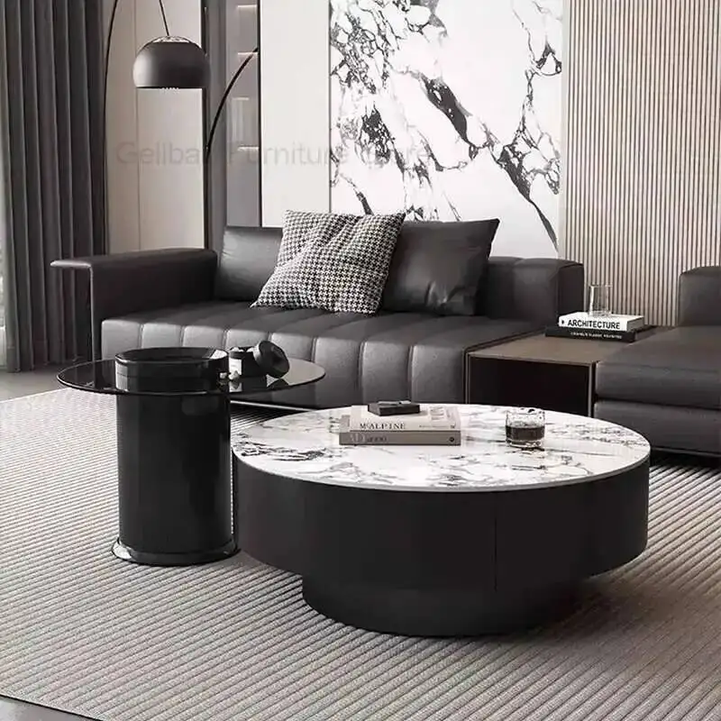 

Moving Coffee Table Minimalist Aesthetic Round Books Cheap Simple Side Table Nordic Designer Mesa Auxiliar Postmodern Furniture